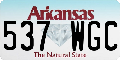 AR license plate 537WGC