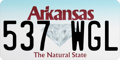 AR license plate 537WGL