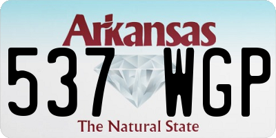 AR license plate 537WGP