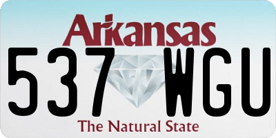 AR license plate 537WGU