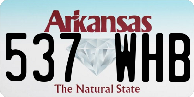 AR license plate 537WHB