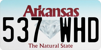 AR license plate 537WHD