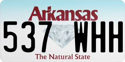 AR license plate 537WHH
