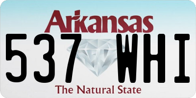AR license plate 537WHI