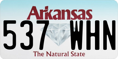 AR license plate 537WHN