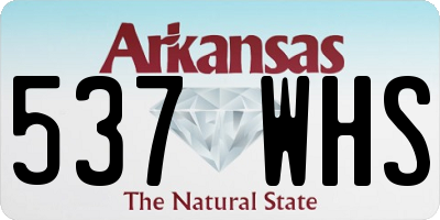 AR license plate 537WHS