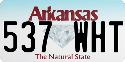 AR license plate 537WHT