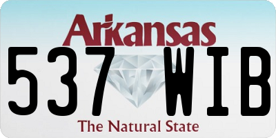 AR license plate 537WIB