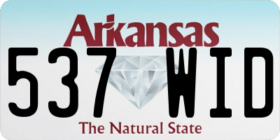 AR license plate 537WID