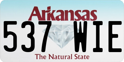 AR license plate 537WIE