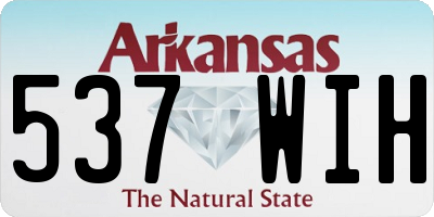 AR license plate 537WIH