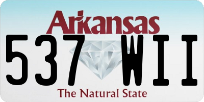 AR license plate 537WII