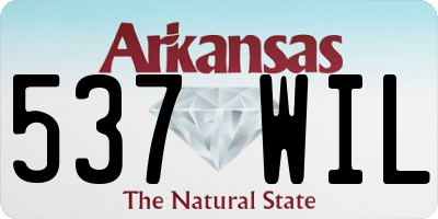 AR license plate 537WIL