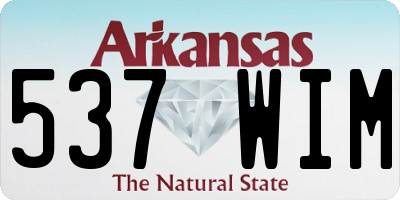 AR license plate 537WIM
