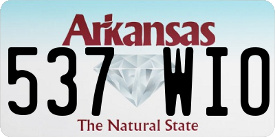 AR license plate 537WIO