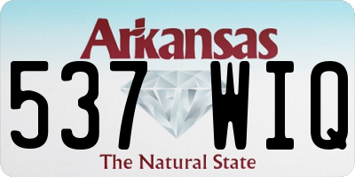 AR license plate 537WIQ