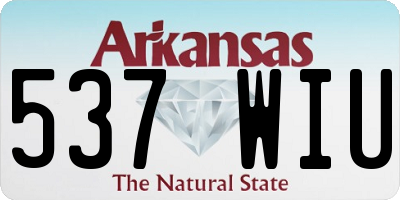 AR license plate 537WIU