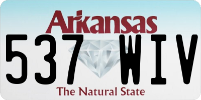 AR license plate 537WIV