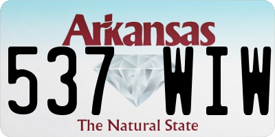 AR license plate 537WIW