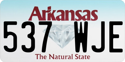 AR license plate 537WJE