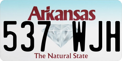 AR license plate 537WJH