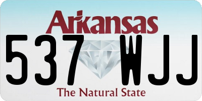 AR license plate 537WJJ