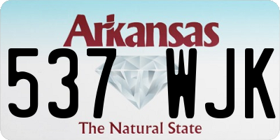 AR license plate 537WJK