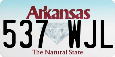AR license plate 537WJL