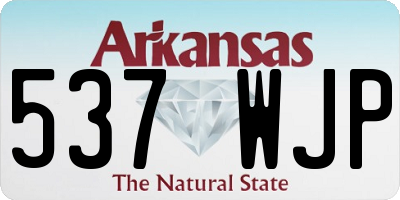 AR license plate 537WJP