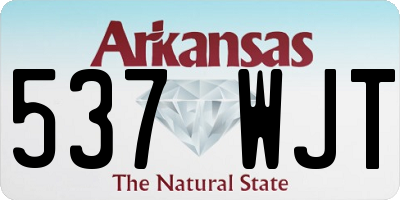 AR license plate 537WJT
