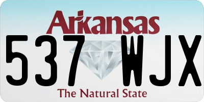 AR license plate 537WJX