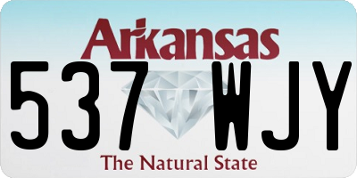 AR license plate 537WJY