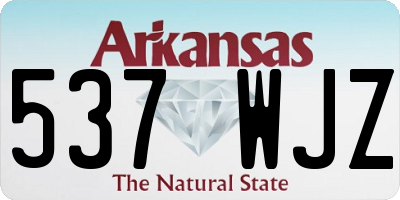 AR license plate 537WJZ