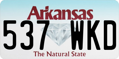 AR license plate 537WKD