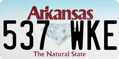 AR license plate 537WKE