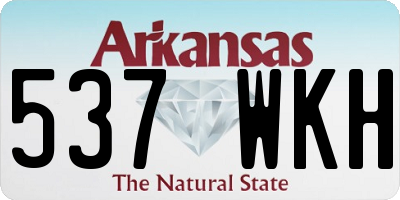 AR license plate 537WKH