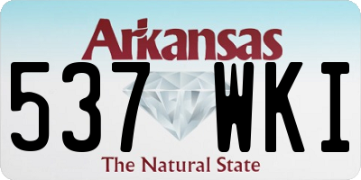 AR license plate 537WKI