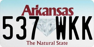 AR license plate 537WKK