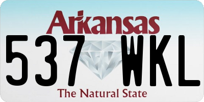 AR license plate 537WKL