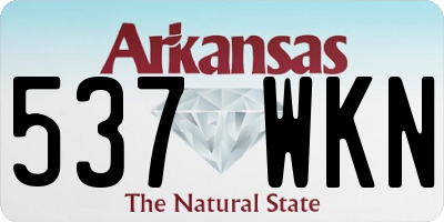 AR license plate 537WKN