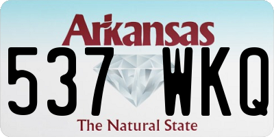 AR license plate 537WKQ