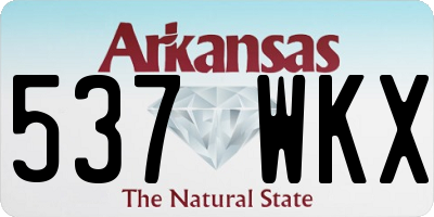 AR license plate 537WKX