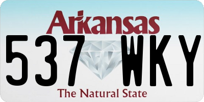 AR license plate 537WKY