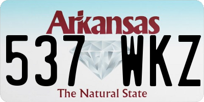 AR license plate 537WKZ