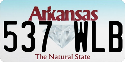 AR license plate 537WLB