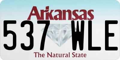 AR license plate 537WLE
