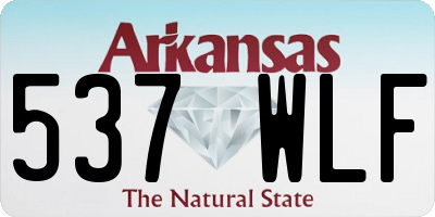 AR license plate 537WLF