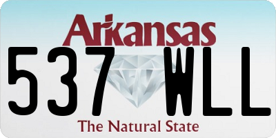 AR license plate 537WLL