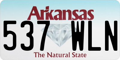 AR license plate 537WLN