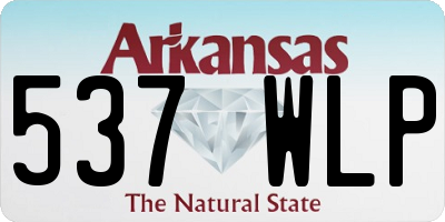 AR license plate 537WLP